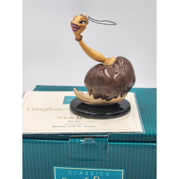WDCC Babette from Beauty and the Beast Figurine Ooh-la-la Disney Box COA Retired - Picture 5 of 14